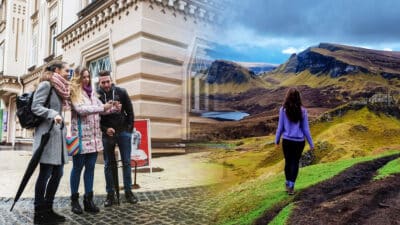 Illustration voyage — Top 20 des lieux à visiter en Écosse en 2024