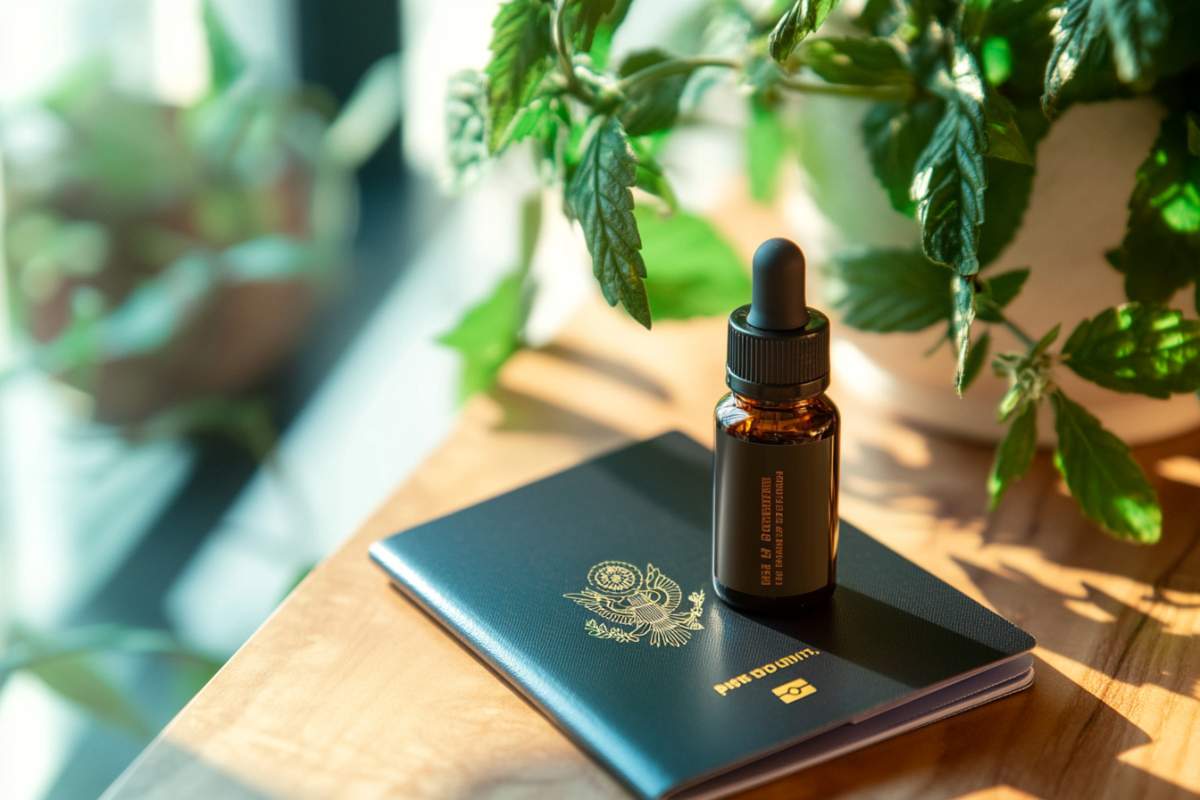 Huile de cbd et un passeport