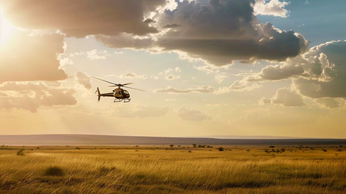 Hélicoptère Parc Serengeti (Tanzanie)