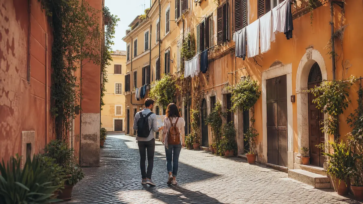 Rue de Rome à parcourir à pied pour limiter les dépenses